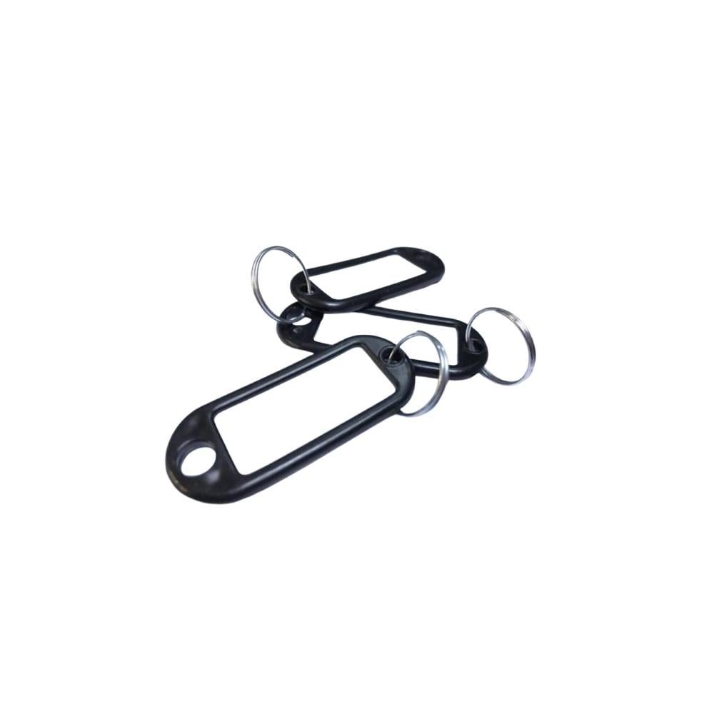 Plastik Anahtarlık Etiketli 100'Lü Siyah 21809 resmi