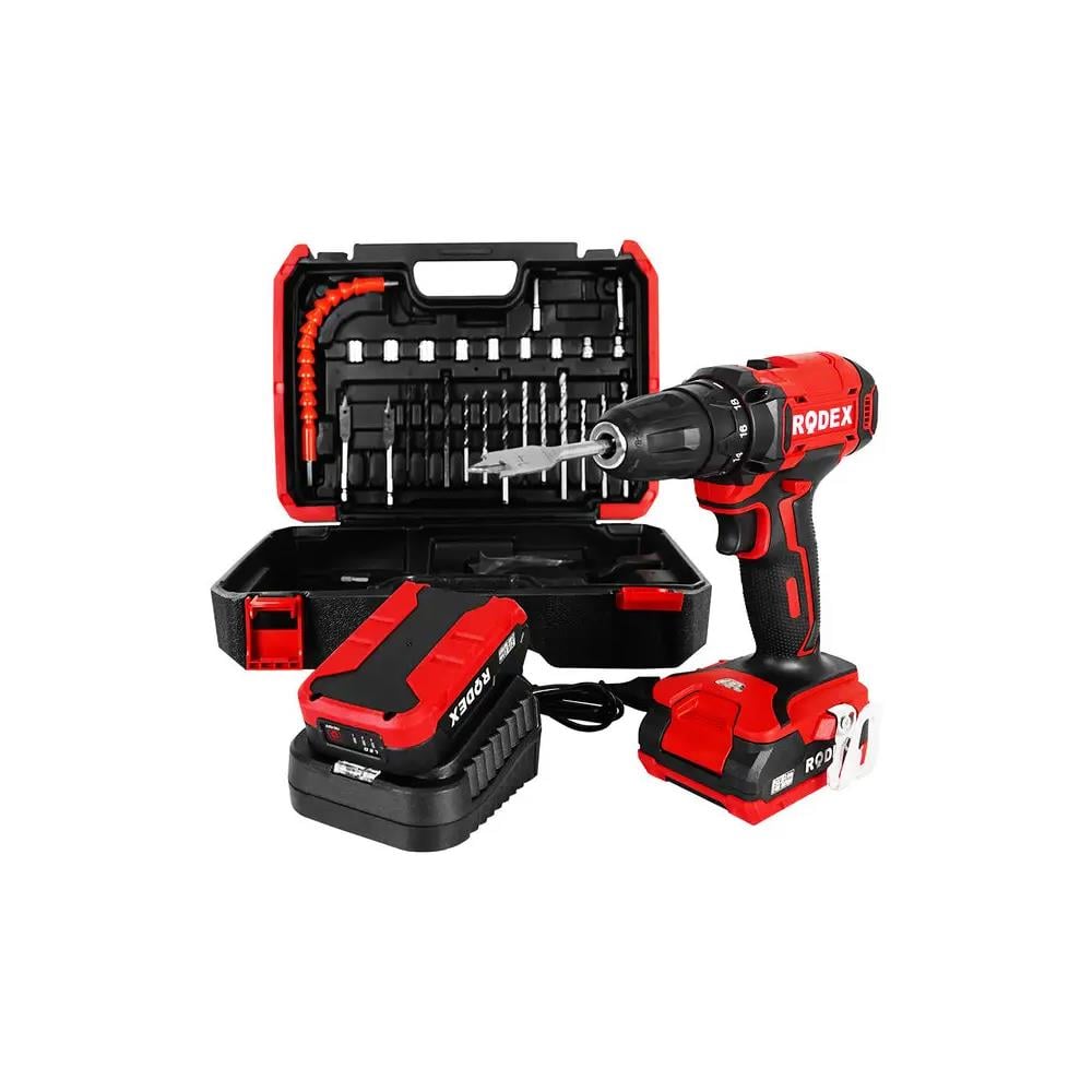 Rodex Akülü Matkap Vidalama 21V 2X2Ah 17 Parça Aksesuarlı Rdx3375A resmi