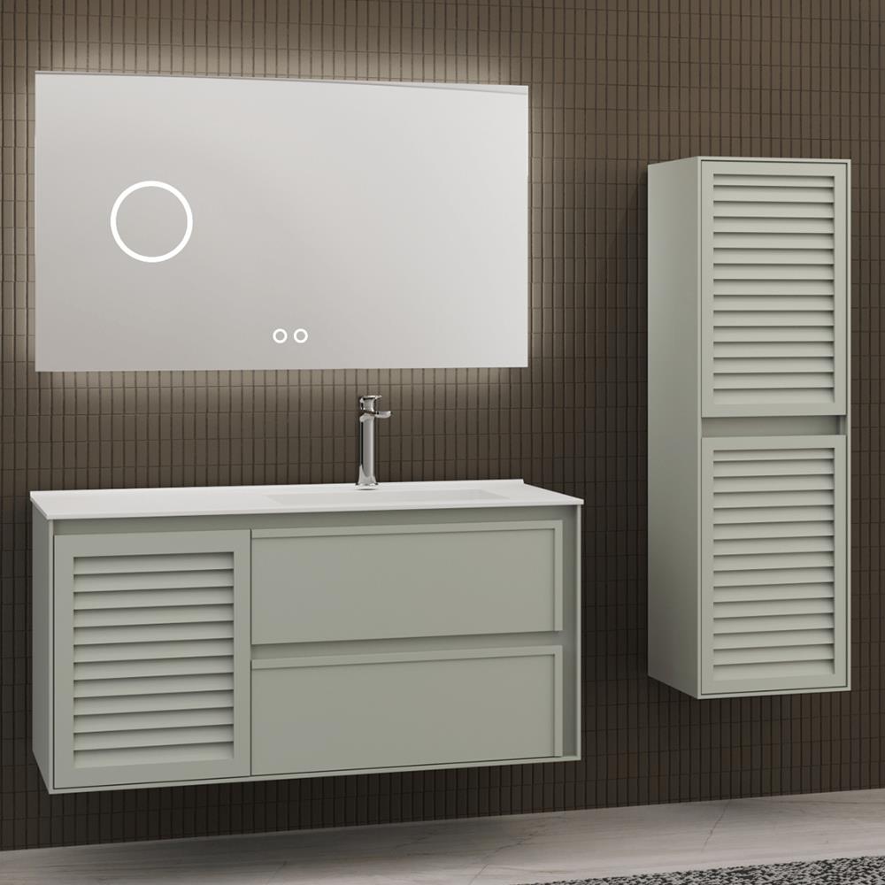 Aquanil Linze 120 Cm Banyo Dolabı - Nane Yeşili resmi