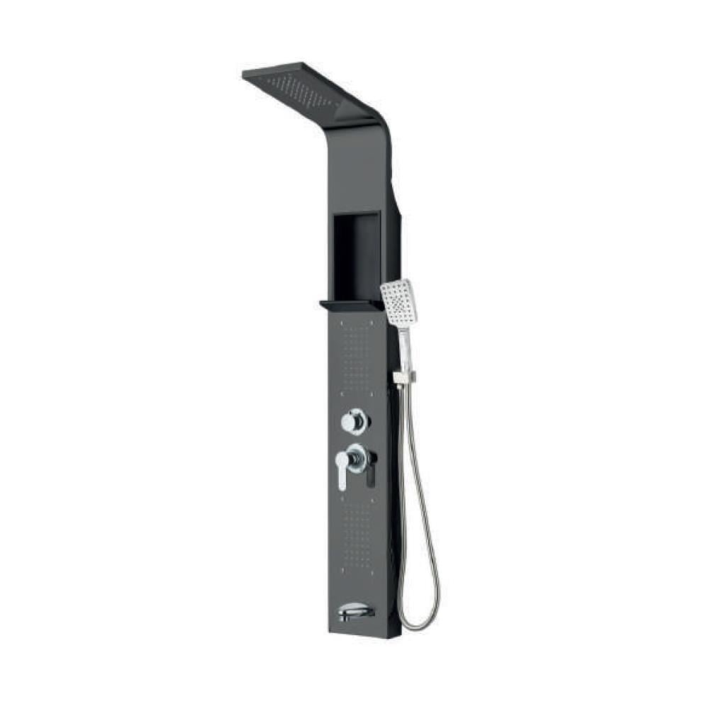 Newarc Domino Duş Paneli Metalik Gri 440971G resmi