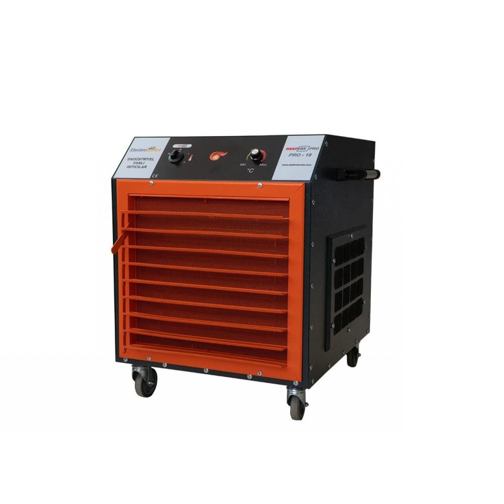 Heatbox Pro 18000W Trifaze Elektrikli Fanlı Isıtıcı Füme resmi