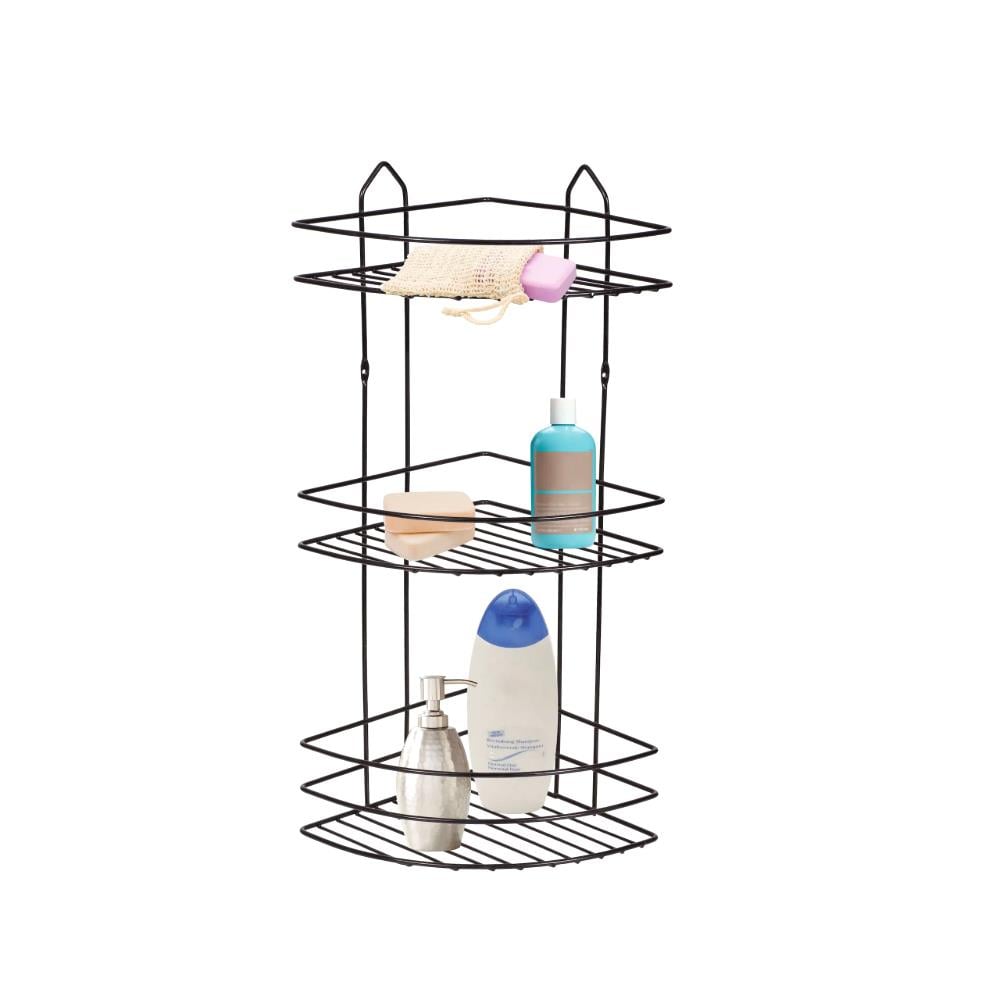 Perilla 3'Lü Banyo Köşeliği Siyah 71304 resmi