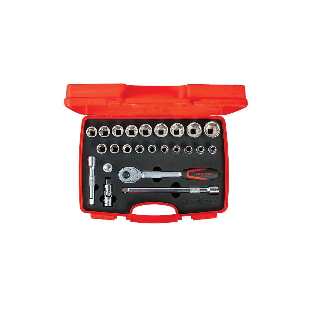 İzeltaş 1/2'' Altı Köşe Lokma Anahtar Takımı 24 Parça resmi