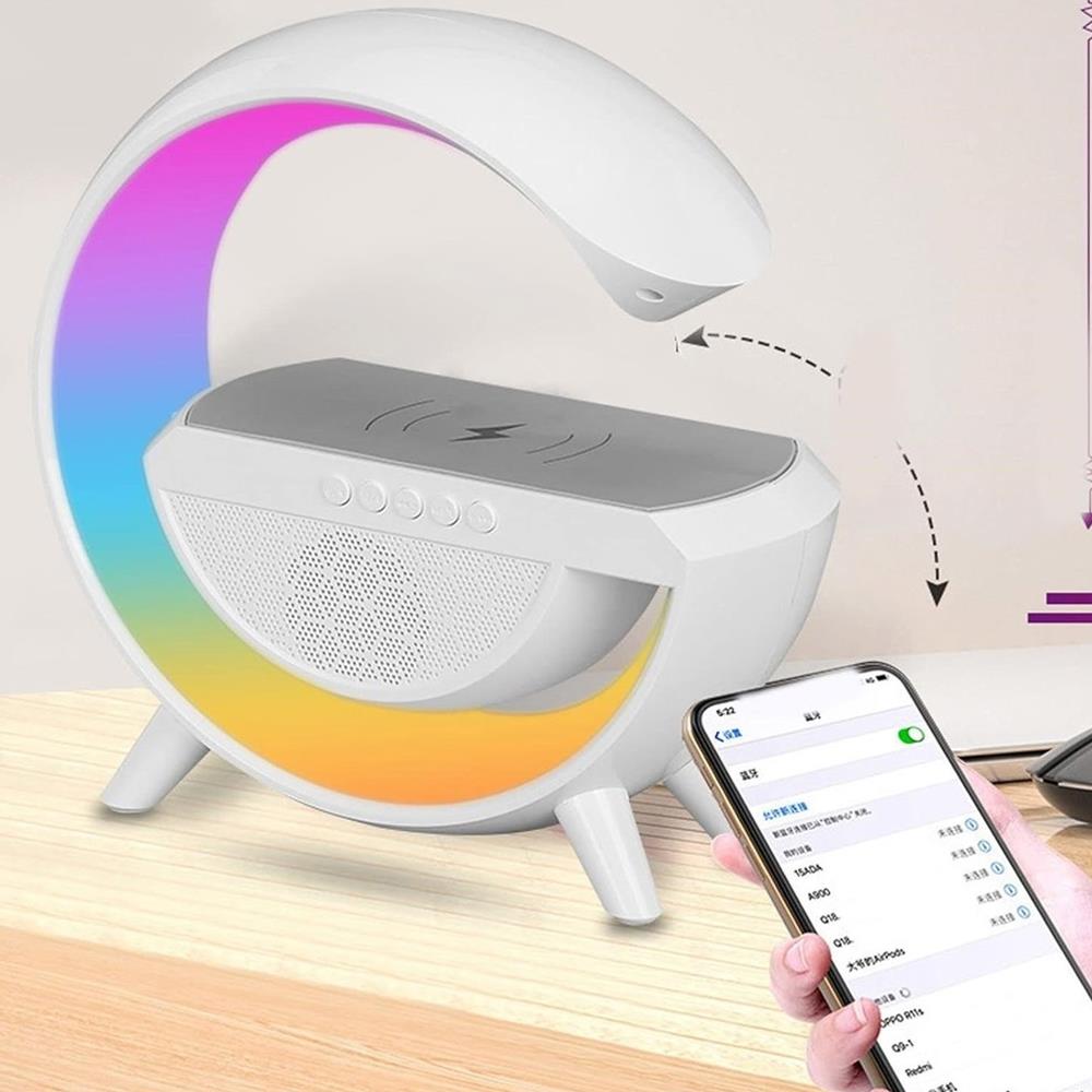 Forlife Fl-8093 Kablosuz Şarj Özellikli Bluetooth Hoparlörlü Masa Lambası resmi