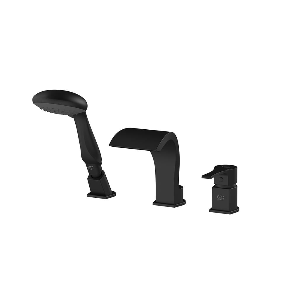 Gpd Atros Ankastre Küvet Bataryası (3 Delikli) Siyah Mak65-S resmi