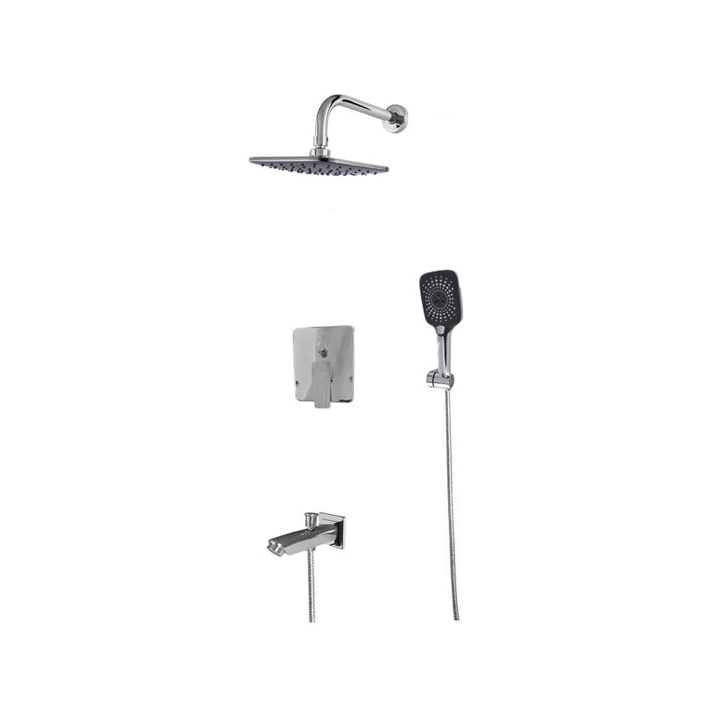 Newarc Drop Ankastre Banyo Seti Krom 241131S resmi