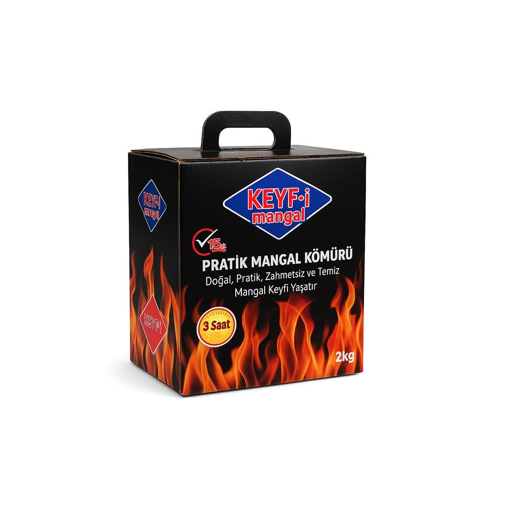 Keyf-İ Mangal Pratik Mangal Kömürü 2 Kg resmi