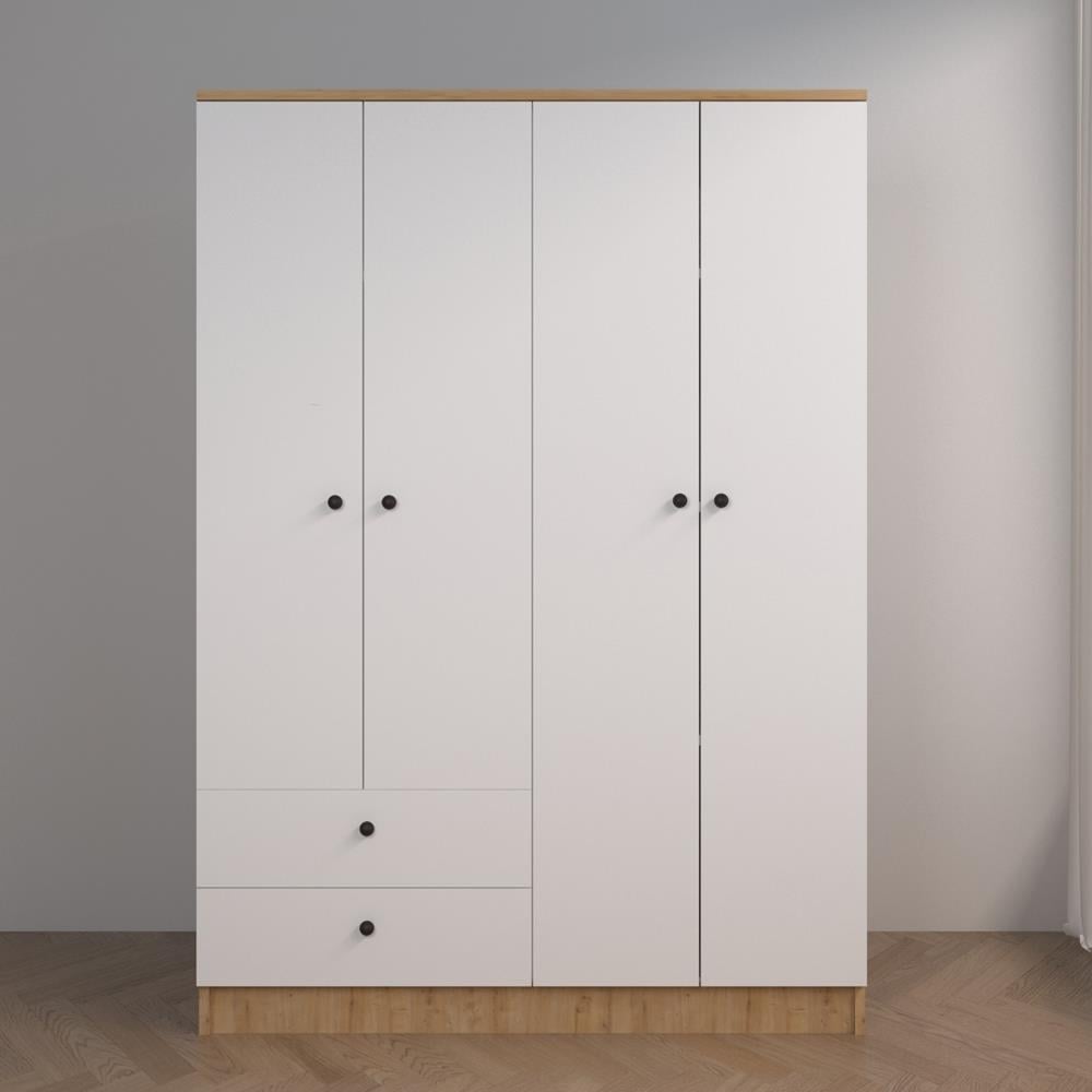 Bgr 4 Kapaklı Raflı Gardırop resmi