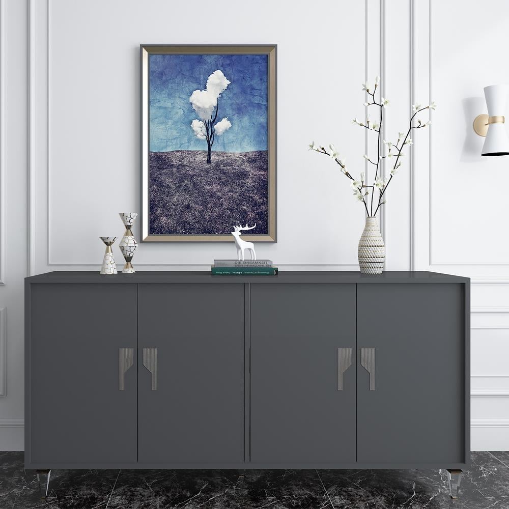 Bgr 4 Kapaklı Konsol Antrasit resmi