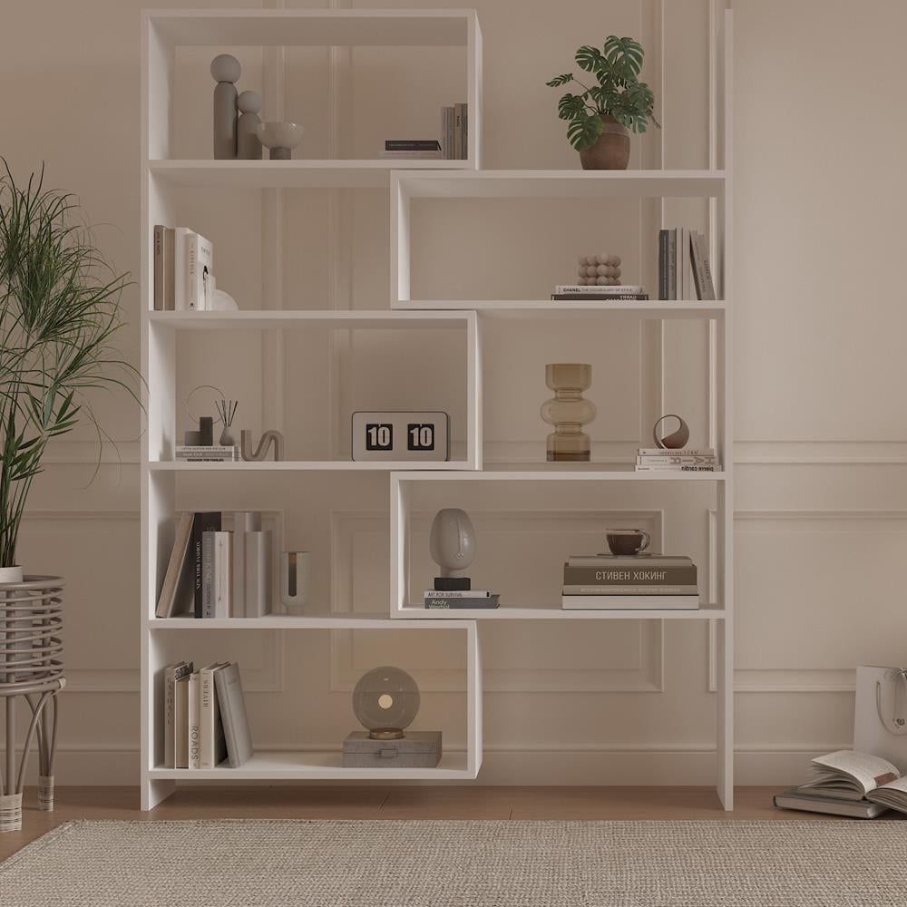 Bgr 9 Bölmeli Modüler Kitaplık Beyaz resmi