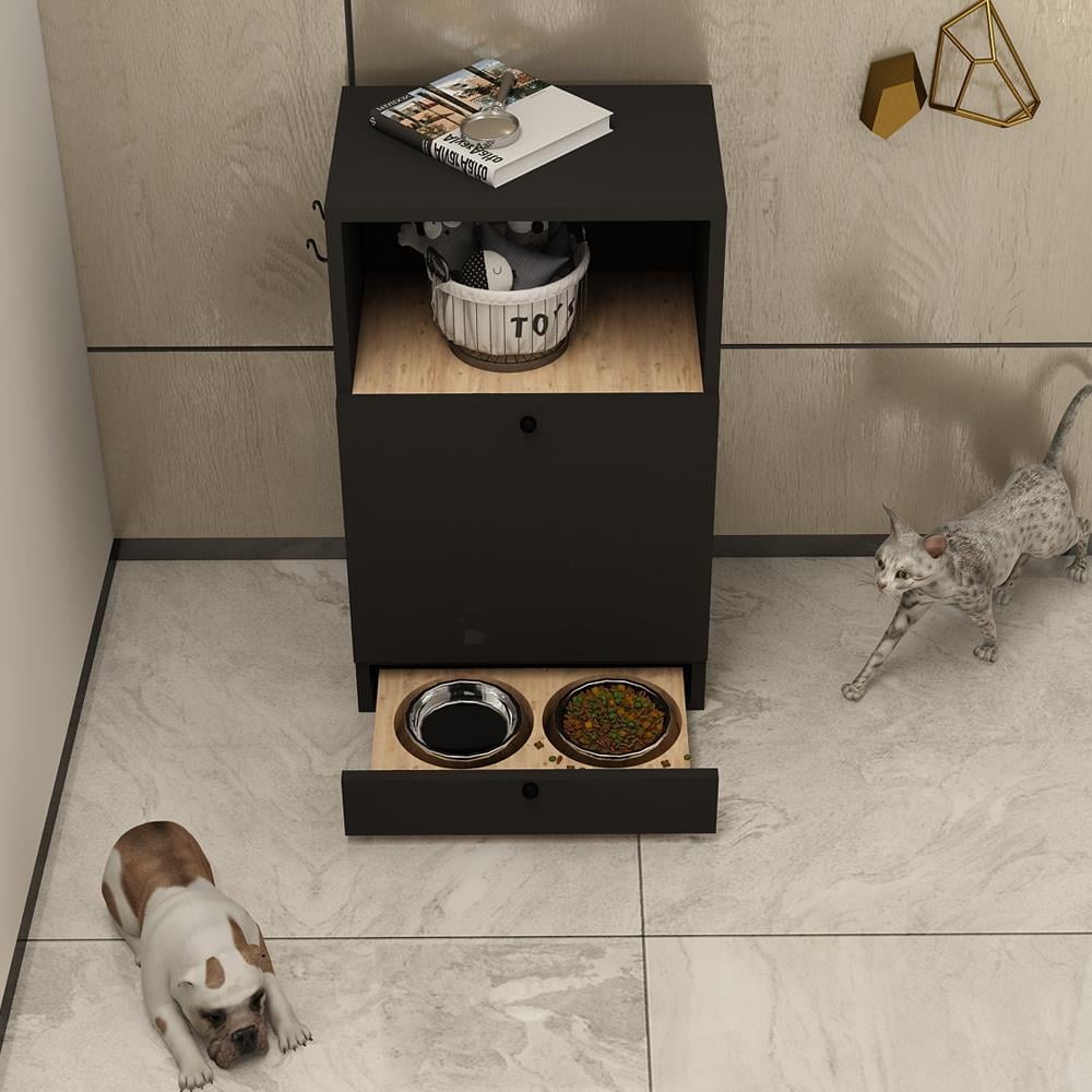 Bgr Evcil Hayvan Mama Ve Oyun Evi Antrasit resmi