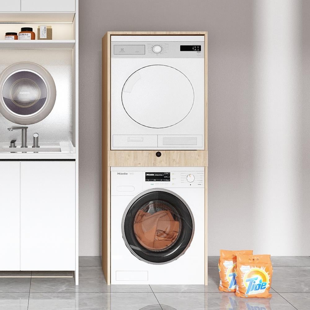 Bgr Çamaşır Ve Kurutma Makinesi Dolabı Çam resmi