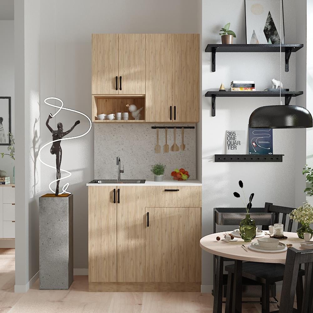 Bgr Mutfak Dolabı Alt-Üst Modül Ahşap  resmi