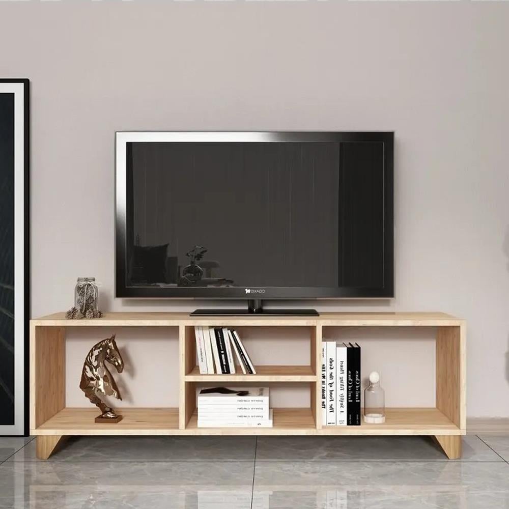 Bgr Raflı Tv Sehpası Çam resmi