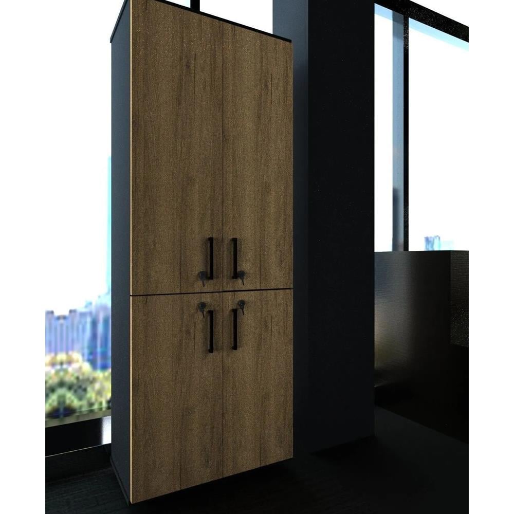 Bgr 4 Kapaklı Kilitli Evrak Dolabı Antrasit resmi