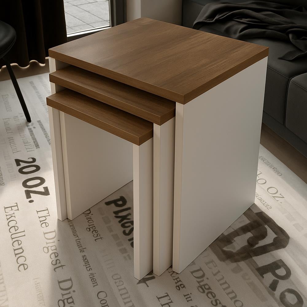 Bgr Üçlü Zigon Sehpa  resmi