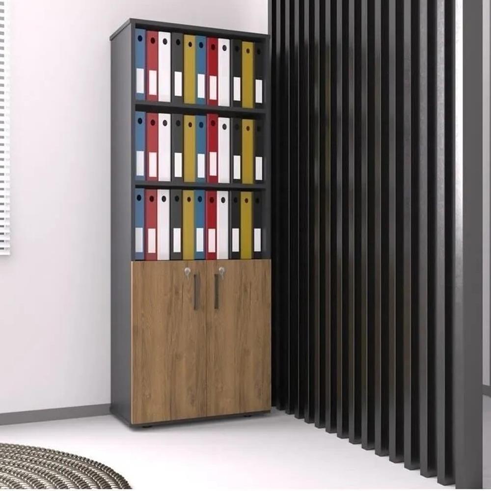 Bgr 2 Kapaklı Dosya Dolabı Antrasit resmi