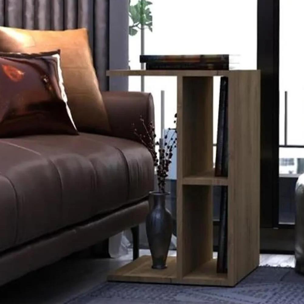 Bgr Raflı Koltuk Yan Sehpa Çam resmi