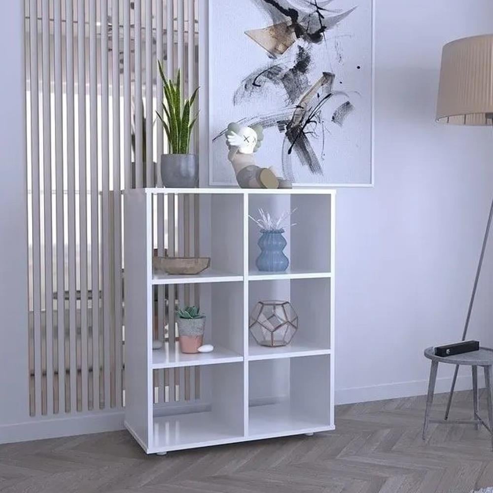 Bgr 8019 Modern Kitaplık Beyaz resmi