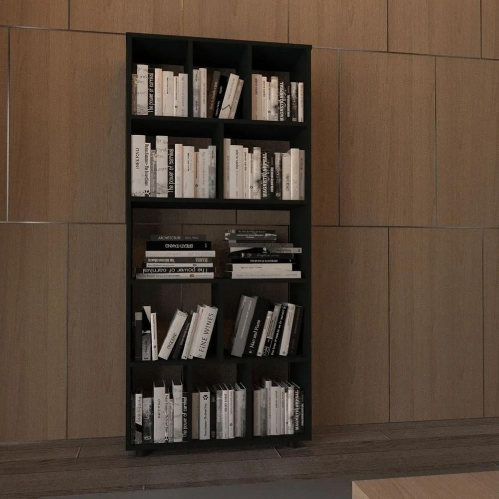 Bgr 8018 Dekorasyon Kitaplık Antrasit resmi
