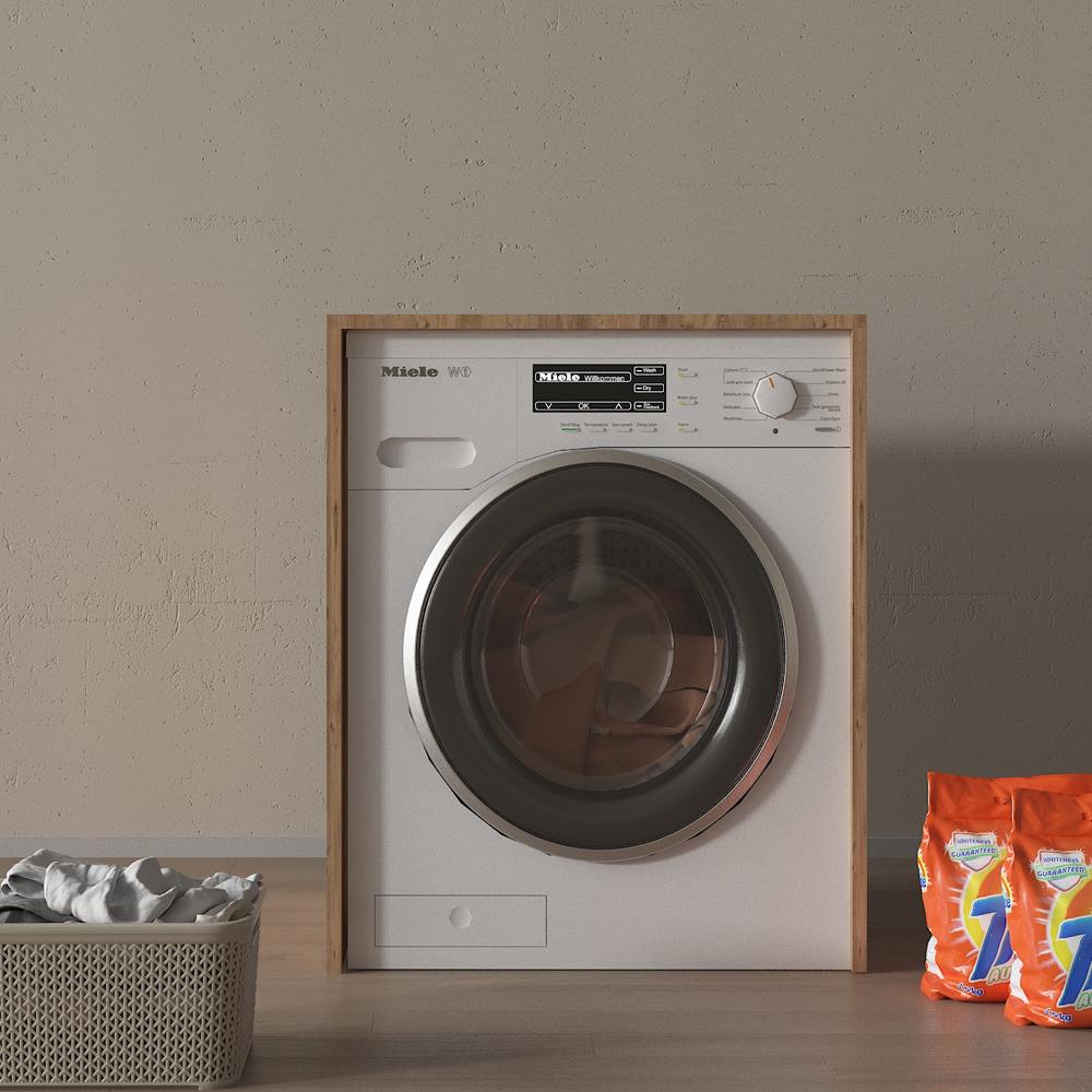 Bgr 8014 Çamaşır Makinesi Dolabı Çam resmi