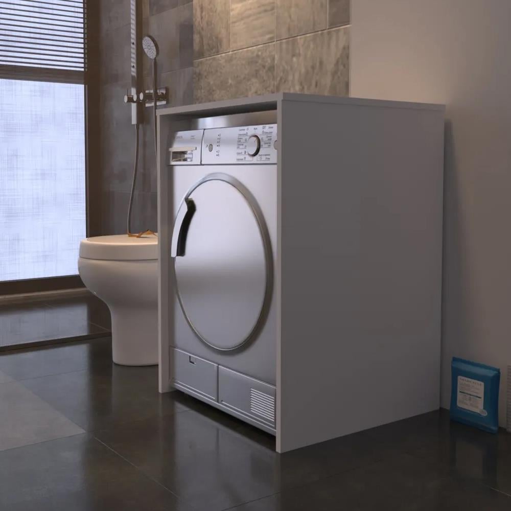 Bgr 8013 Çamaşır Makinesi Dolabı Beyaz resmi