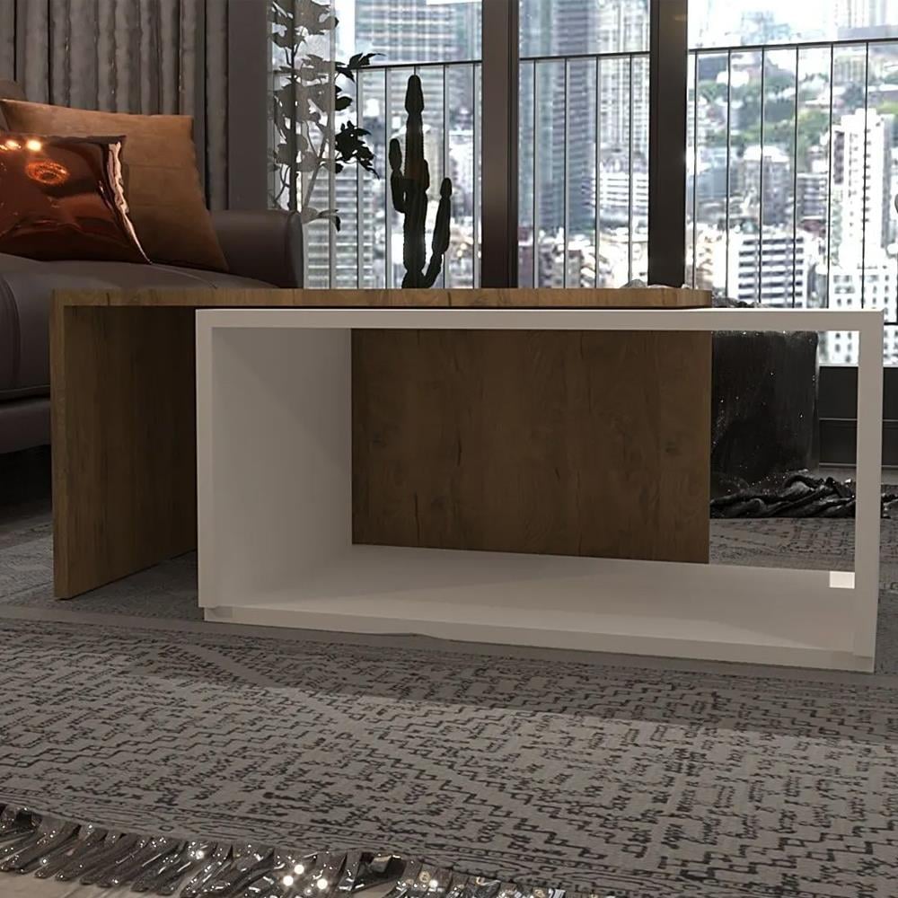 Bgr 7025 Orta Sehpa Beyaz-Çam resmi