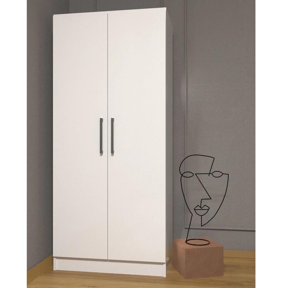 Bgr 7053 İki Kapaklı Raflı Gardırop resmi