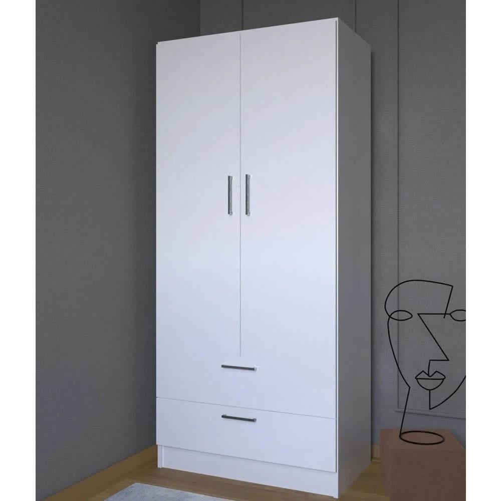 Bgr 7051 İki Kapaklı İki Çekmeceli Gardırop resmi