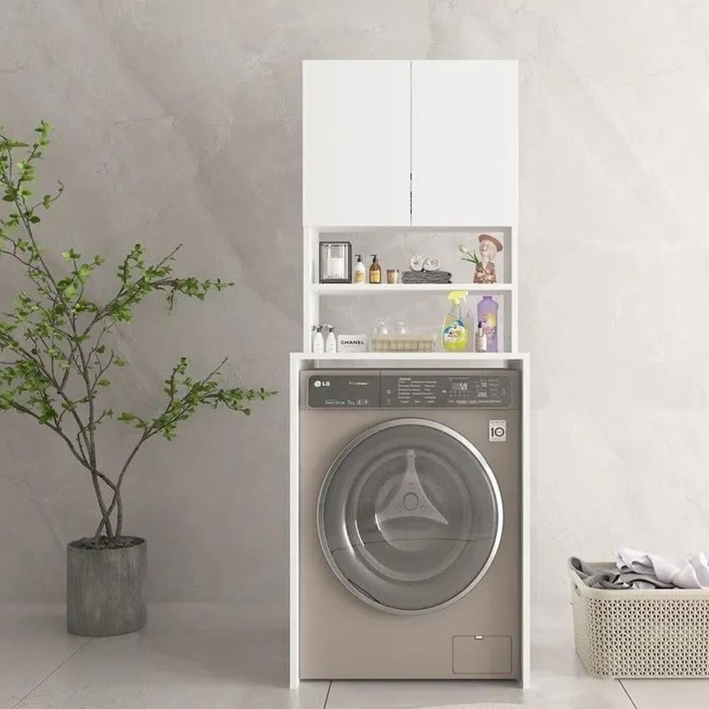 Bgr 5712 Çamaşır Makinesi Dolabı Beyaz resmi