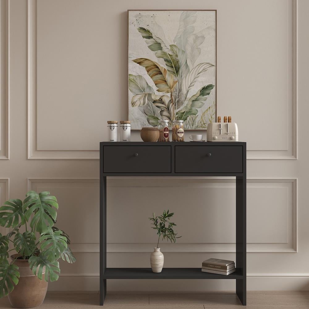 Bgr Petek Üstü Kahve Köşesi Dresuar Antrasit resmi