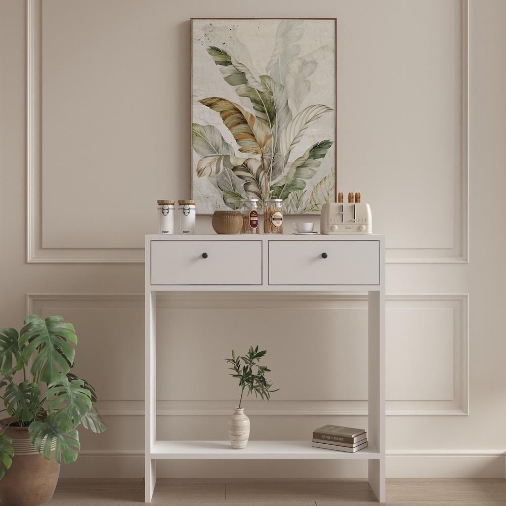 Bgr Petek Üstü Kahve Köşesi Dresuar Beyaz resmi