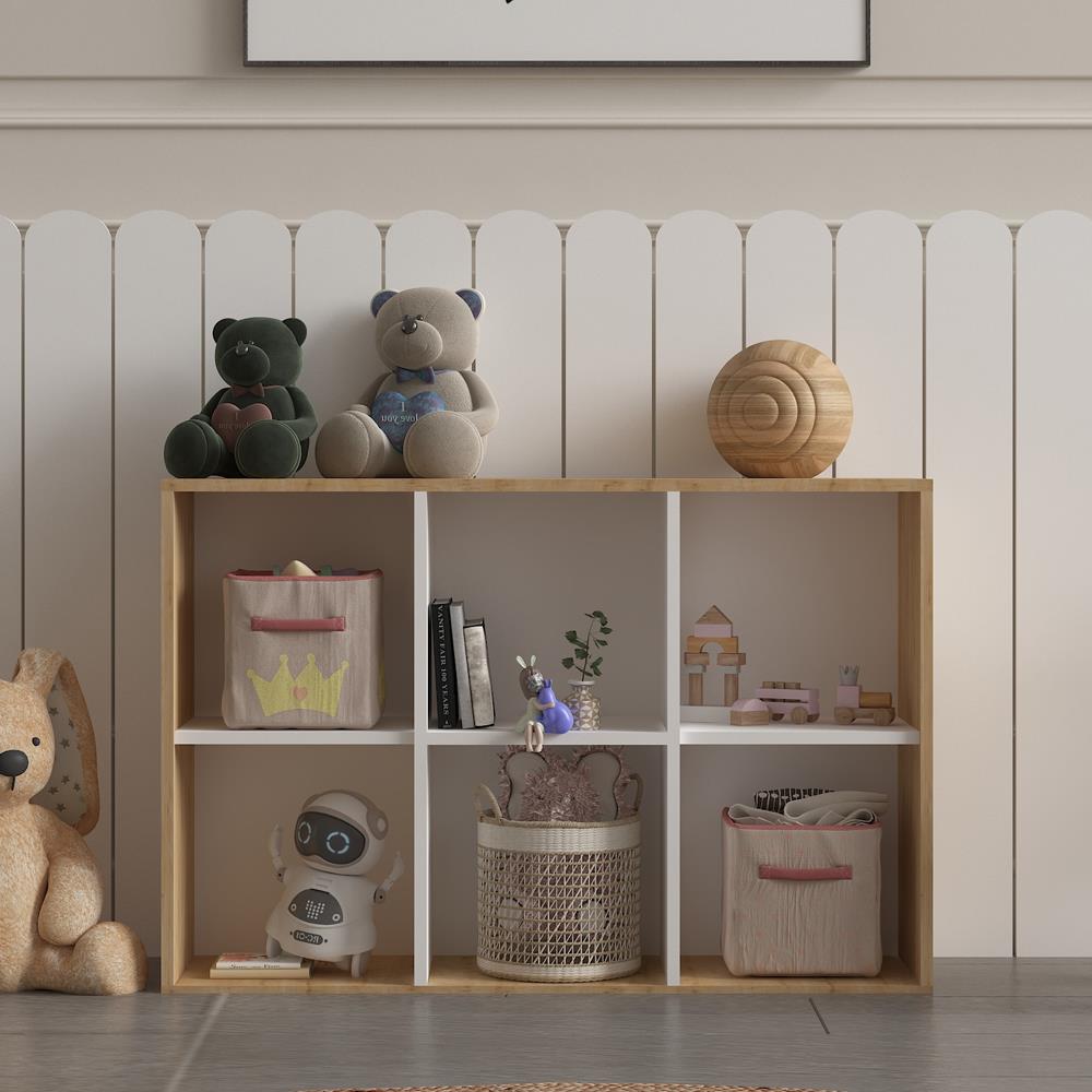 Bgr 0024 Çok Amaçlı Oyuncak Dolabı Safir Meşe-Beyaz resmi