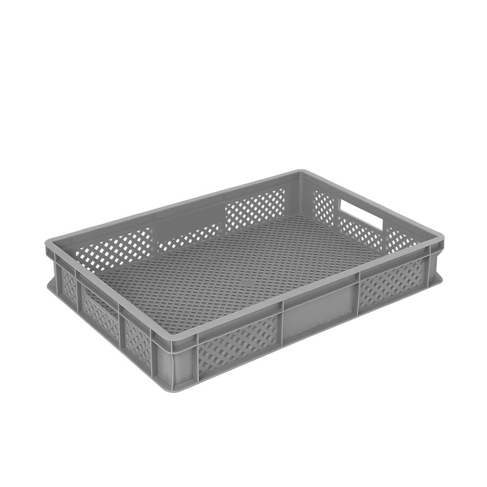 Sembol Spk 4610 Ak Delikli Altı Kapalı Sanayi Tipi Kasa Gri 400X600X100Mm resmi