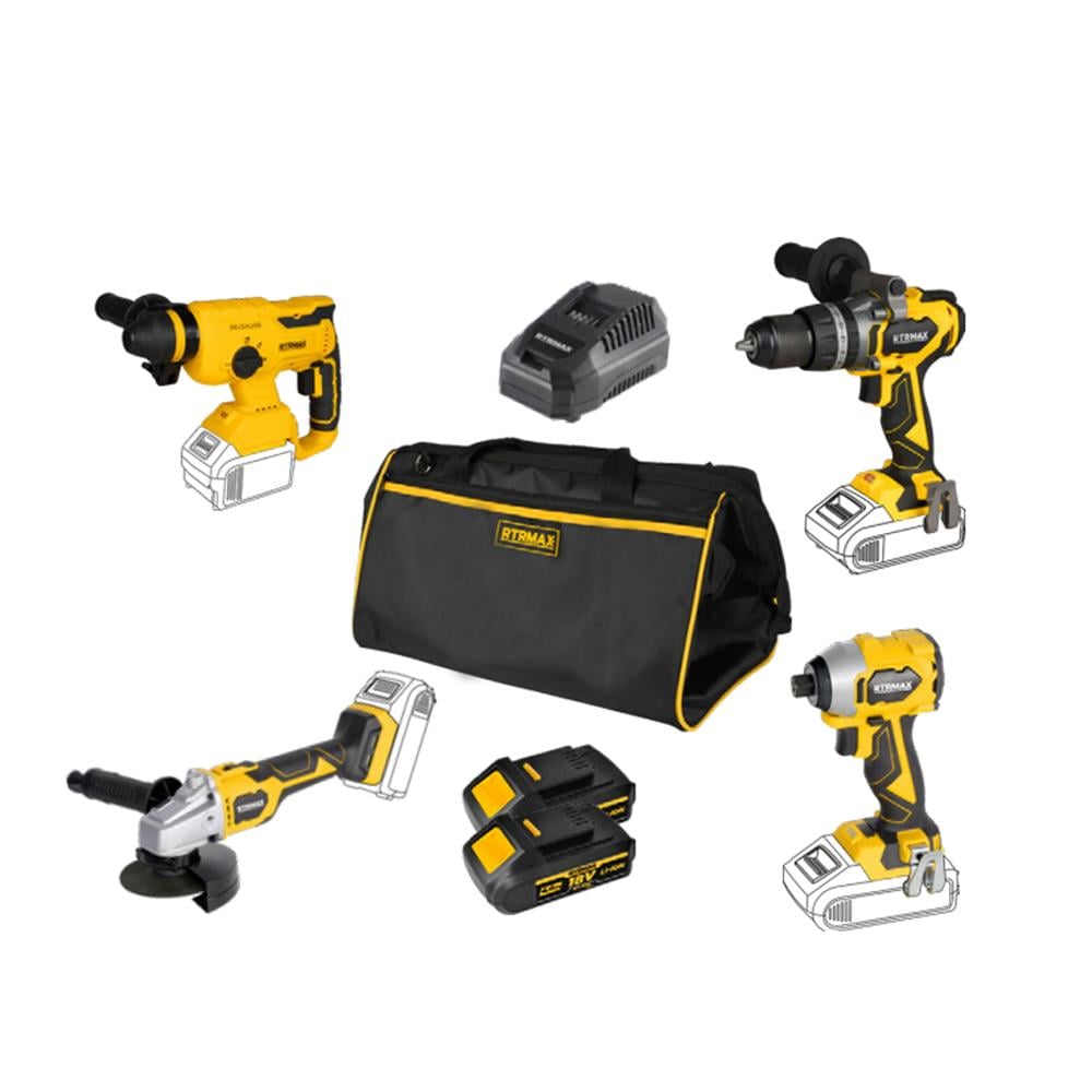 Rtrmax Set054 X-Lion Akülü 4'Lü Combo Set resmi