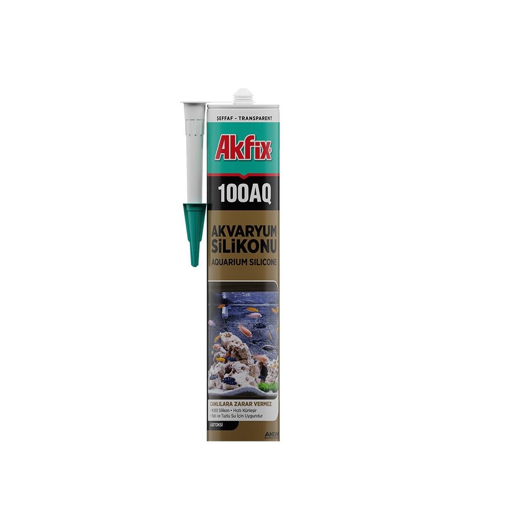 Akfix 100Aq Akvaryum Silikonu Şeffaf 280 Ml Sa080 resmi