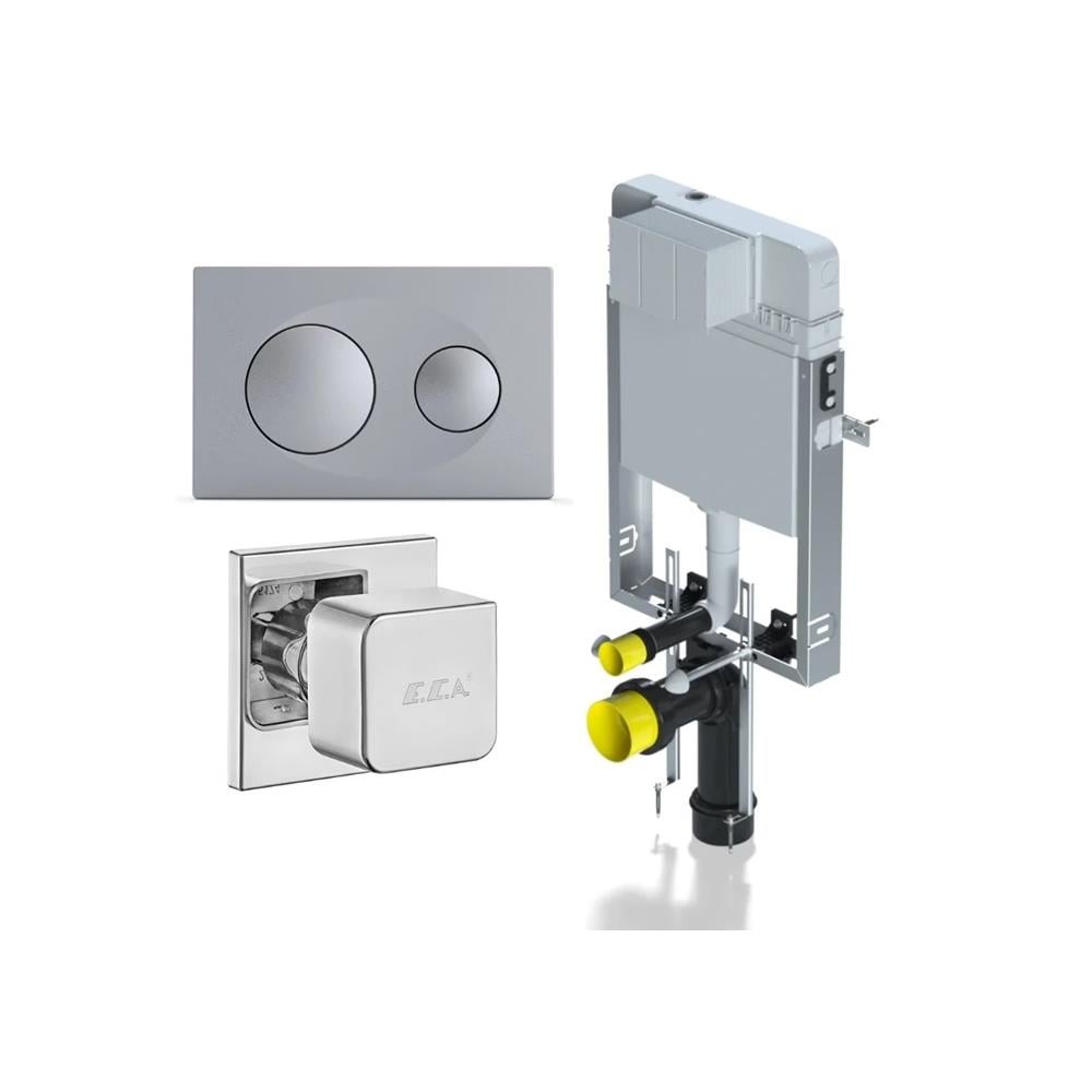 Eca Serel Smooth Gömme Rezervuar 3'Lü Set T02-0111Bk4024 resmi