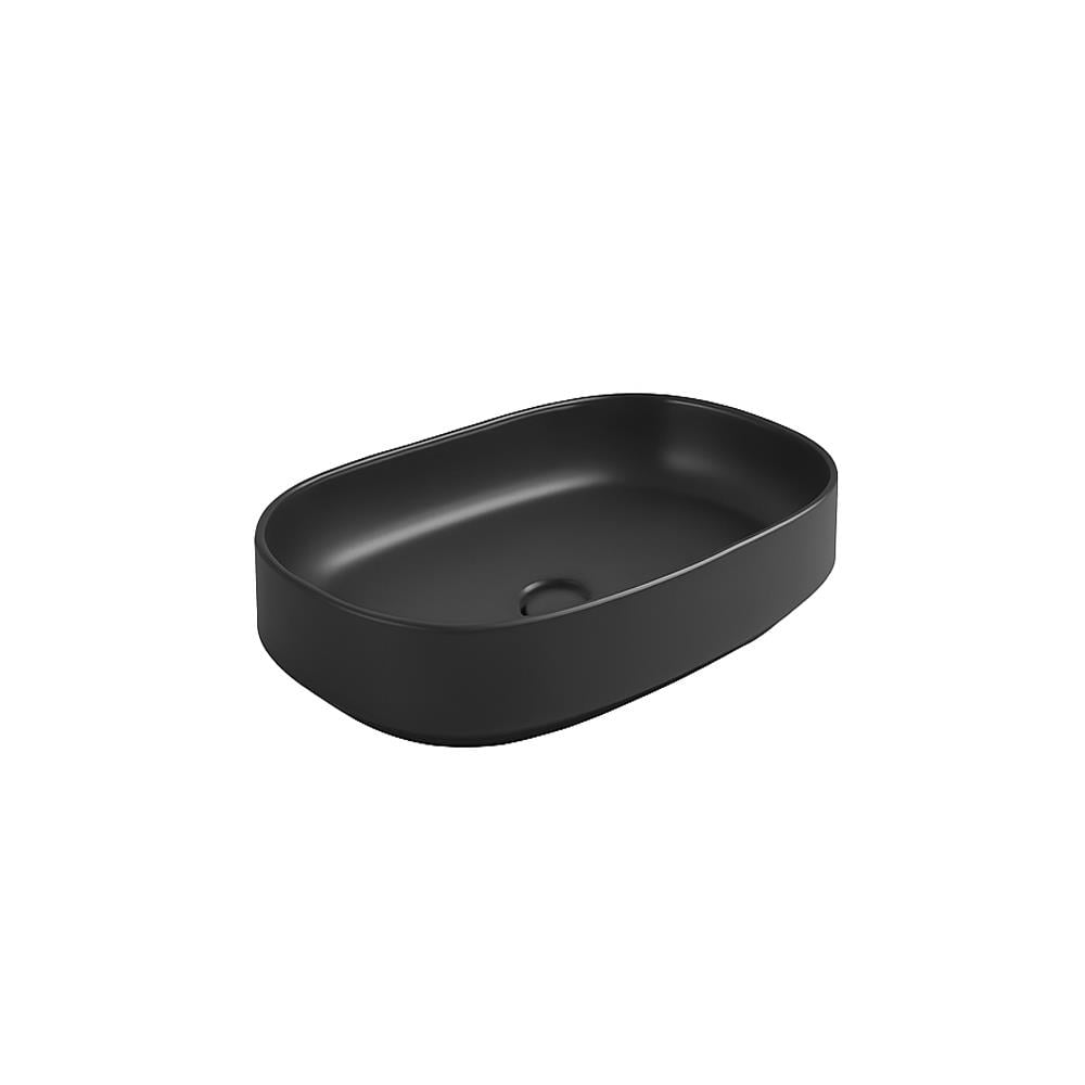 Newarc Colt Tezgah Üstü Lavabo Mat Siyah 55X35X15,5 Cm Cm Art.L.008.Mb resmi