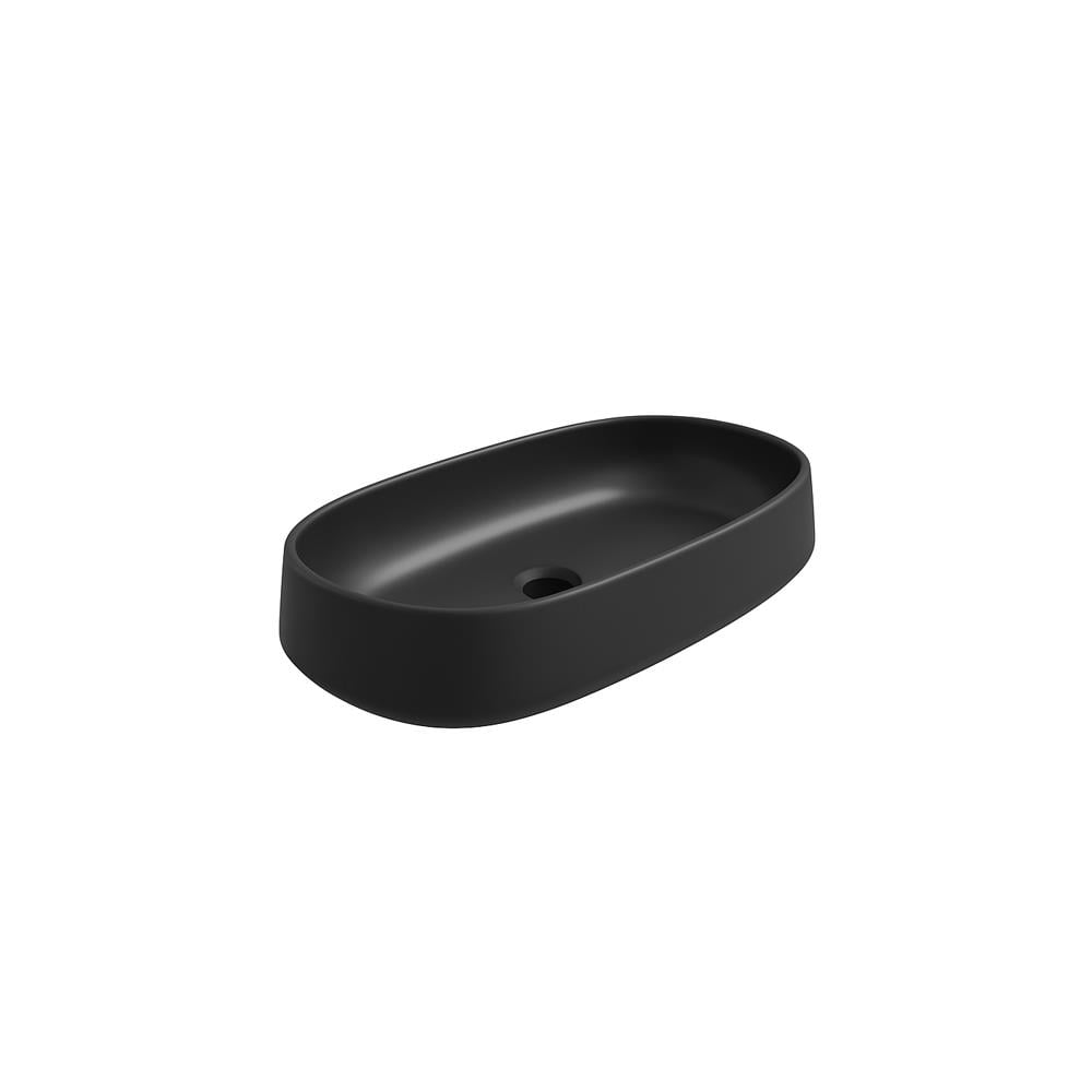 Newarc Nice Tezgah Üstü Lavabo Mat Siyah 68X35X14,5 Cm Art.L.005.Mb resmi