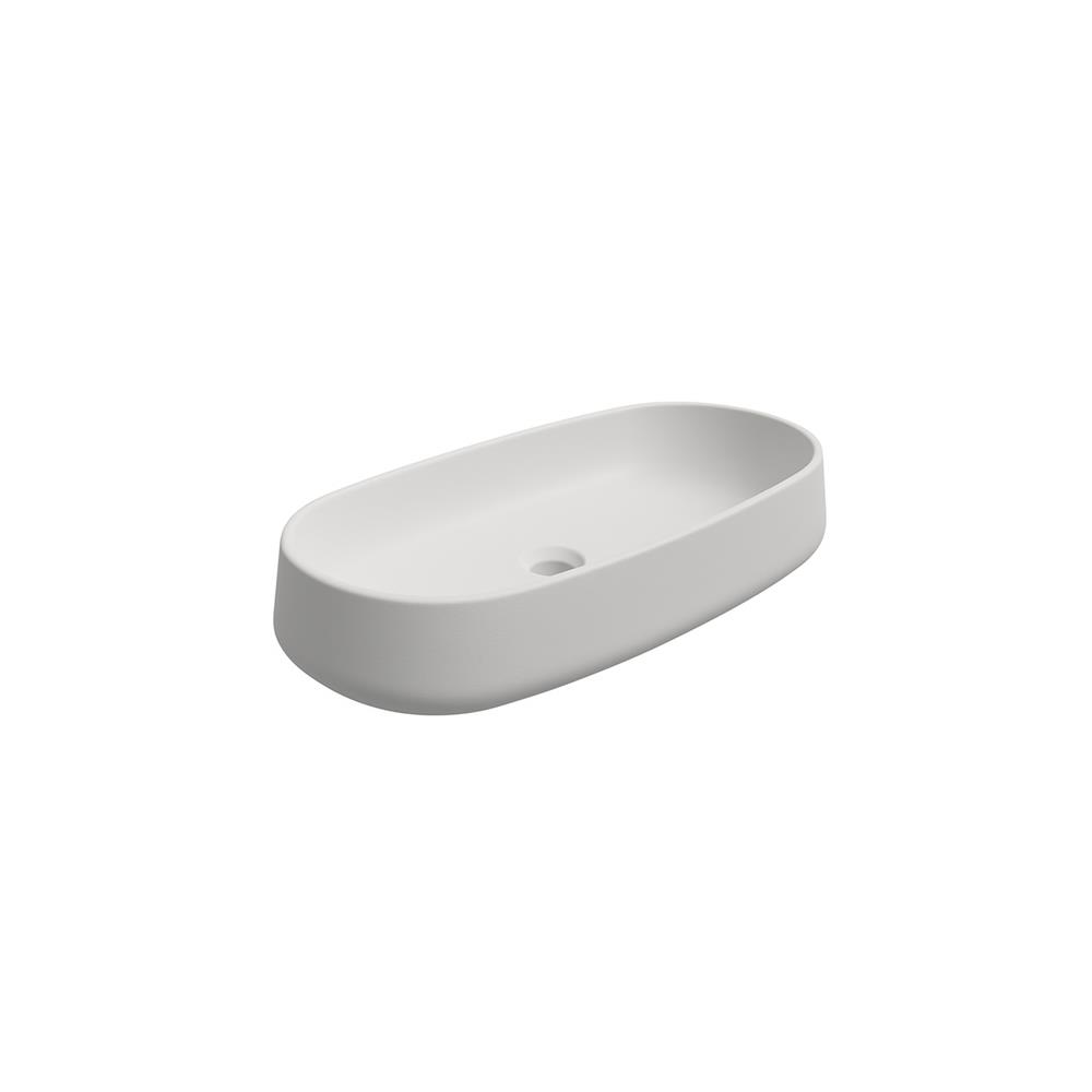 Newarc Nice Tezgah Üstü Lavabo Mat Beyaz 68X35X14,5 Cm Art.L.005.Mw resmi