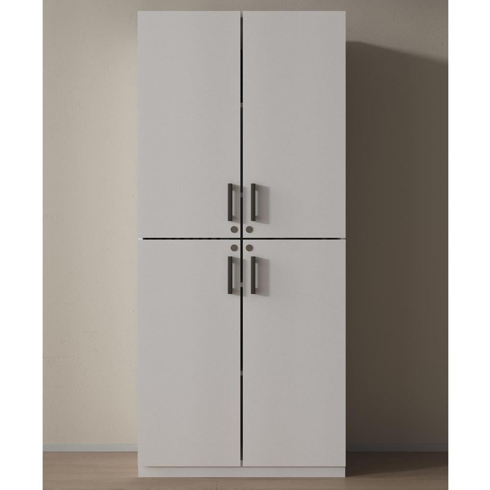 Bgr 4 Kapaklı Kilitli Evrak Dolabı Beyaz resmi