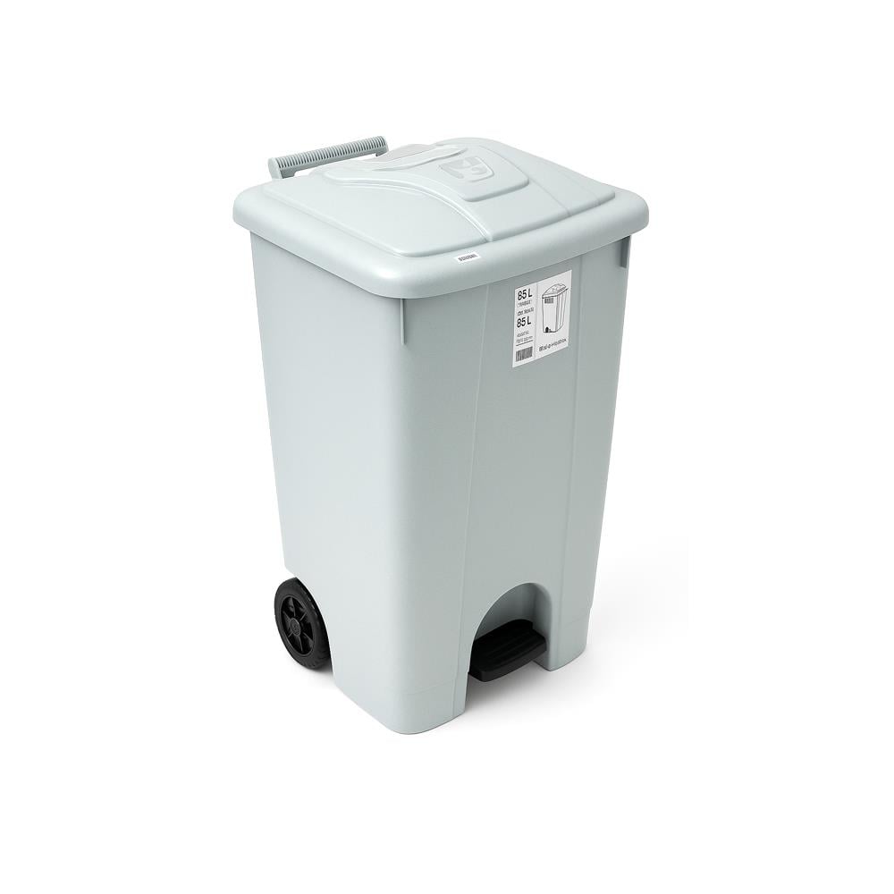 Şenyayla 4265 Tekerlekli Pedallı Çöp Kovası 85 Lt Gri resmi