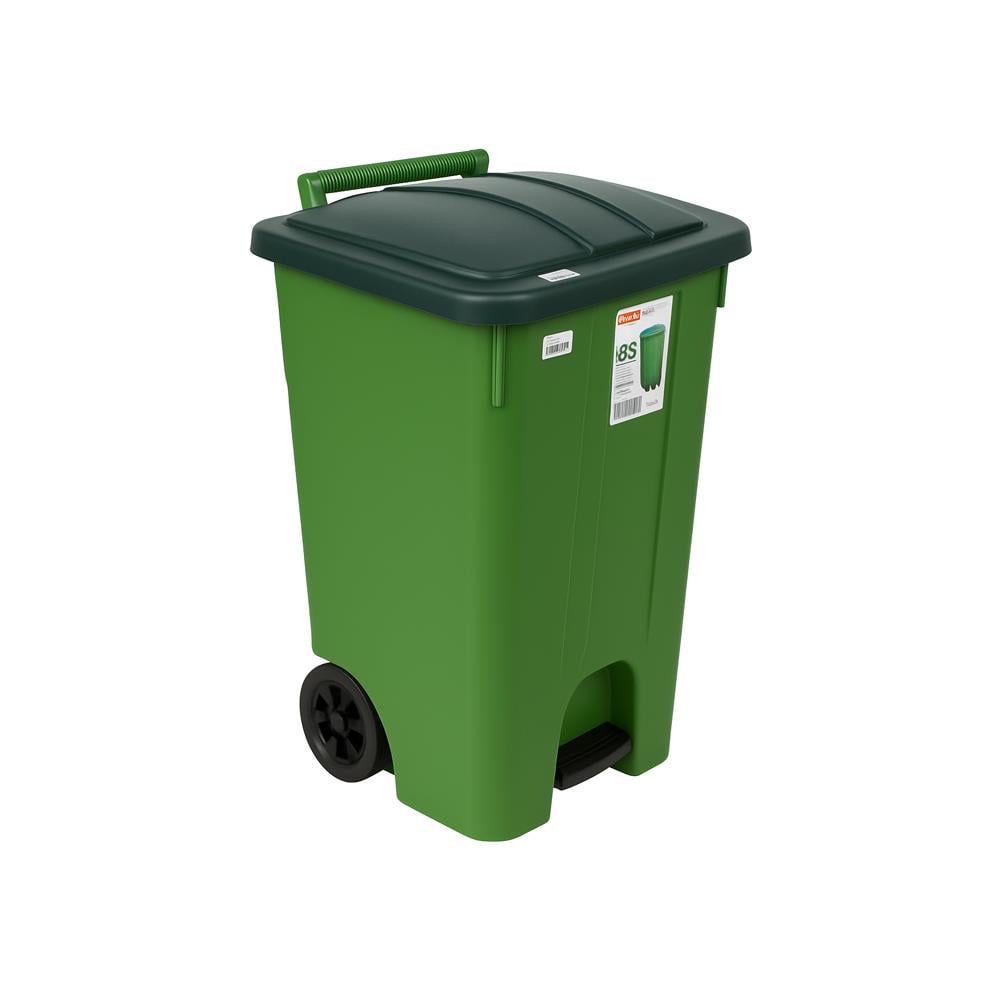 Şenyayla 4265 Tekerlekli Pedallı Çöp Kovası 85 Lt Yeşil resmi