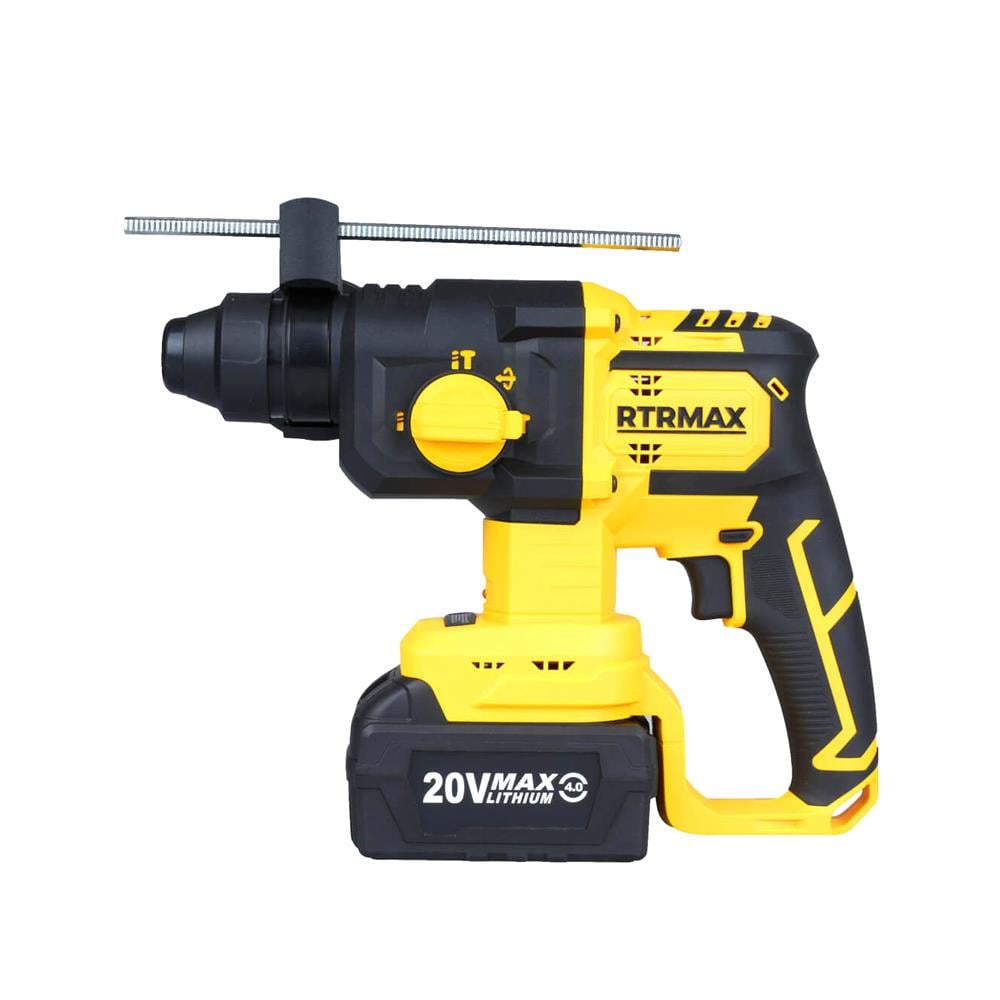 Rtrmax Rts5040 Akülü Elektropnömatik Kırıcı Delici (Sds Plus) 20V 2X4Ah resmi