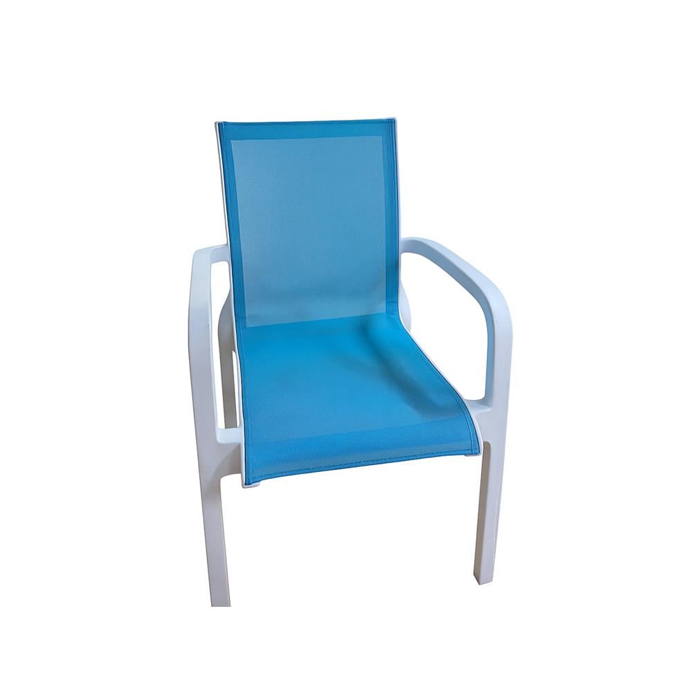 Brezza 2528 Royal Fileli Koltuk Beyaz/Turkuaz resmi