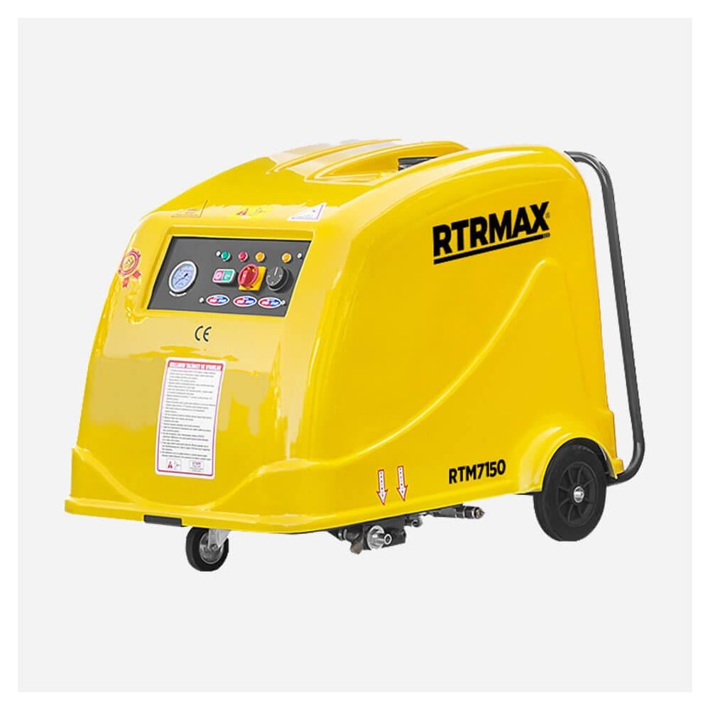 Rtrmax Rtm7150 Profesyonel Sıcak-Soğuk Yüksek Basınçlı Yıkama Makinesi 7.5 Kw 10 Hp resmi