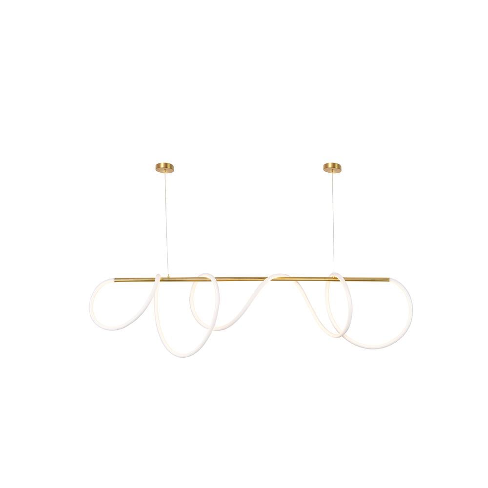 Forlife Sarkıt Tavan Armatürü Gold Neon Led 3200K Günışığı Fl-4510 Gd resmi