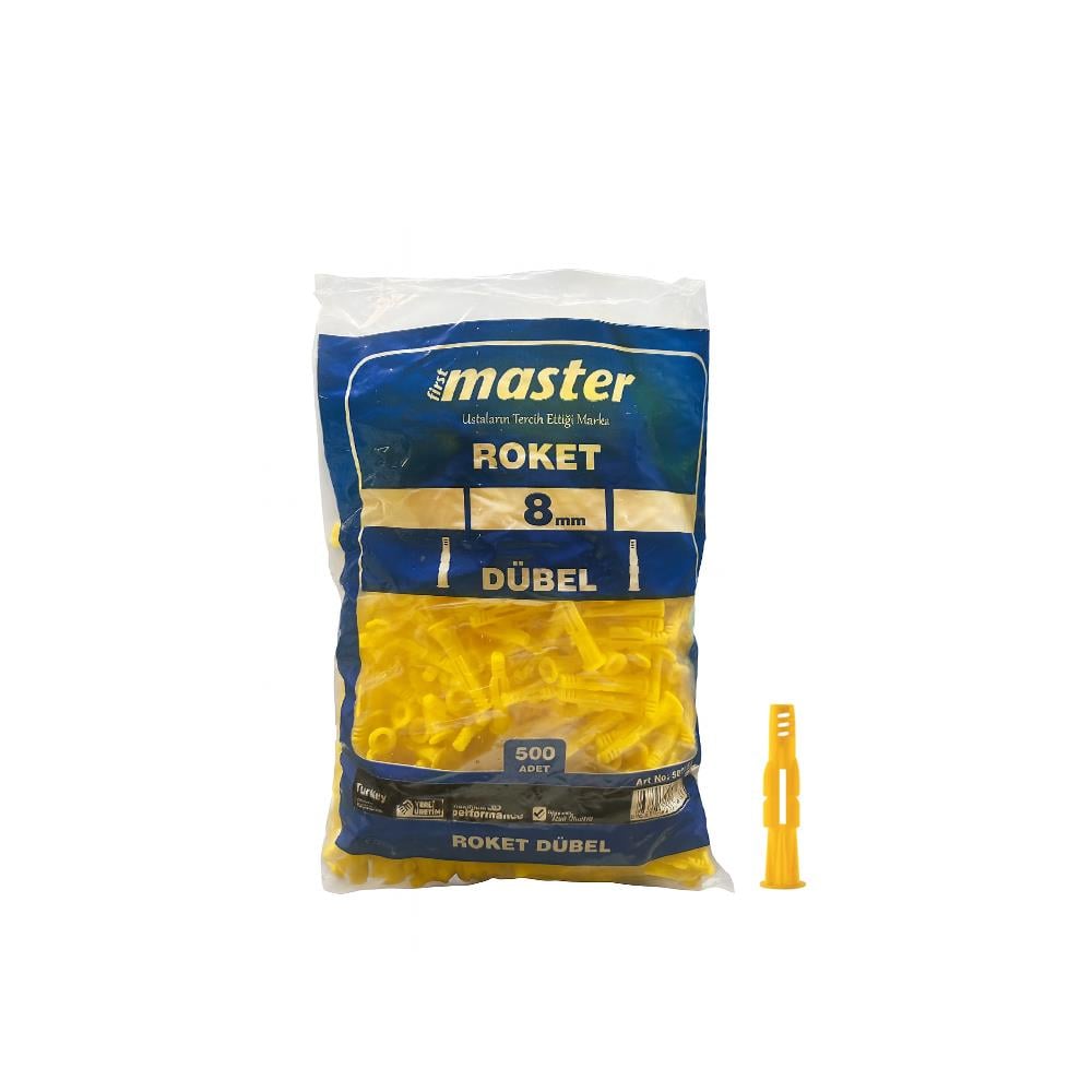 Master Roket Dübel 8Mm 500 Lü Paket resmi