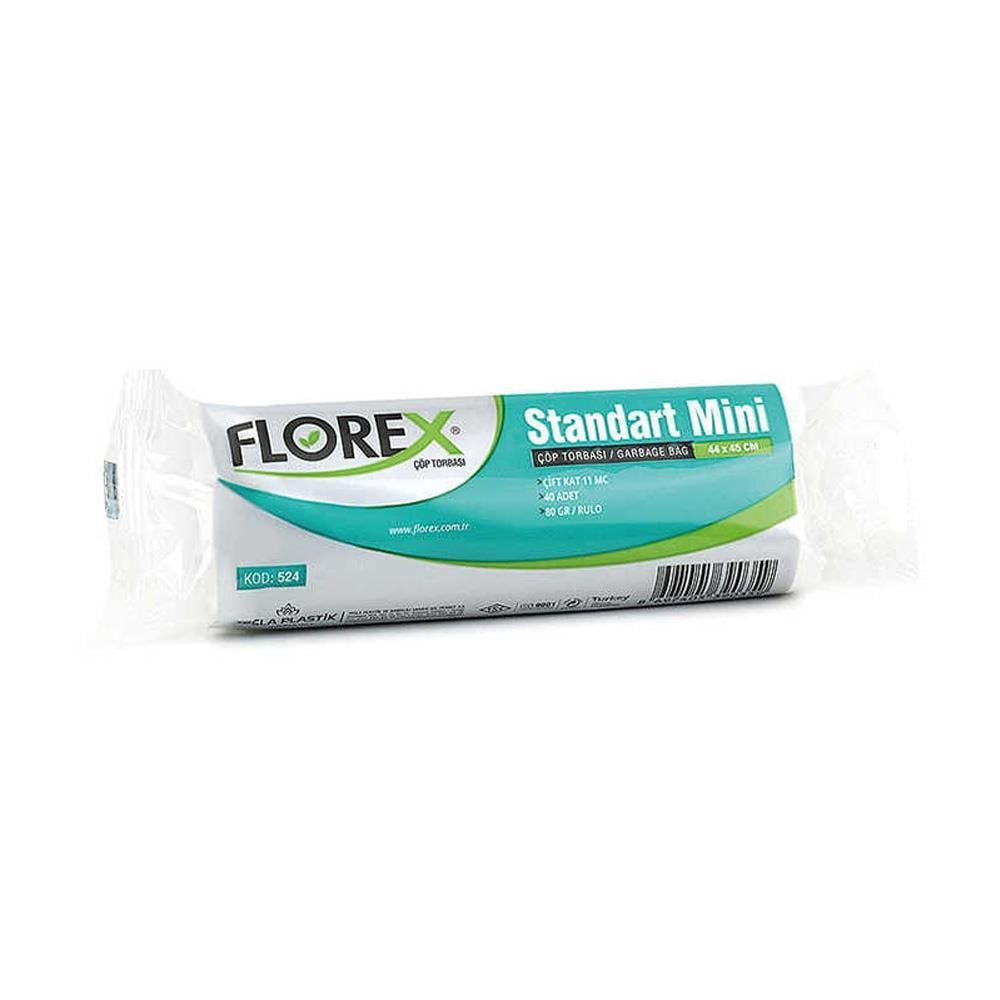 Florex 524 Standart Mini Çöp Poşeti 44X45Cm 40'Li resmi