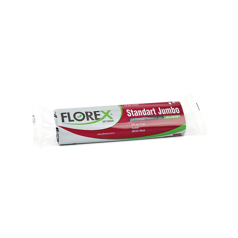 Florex 511 Standart Jumbo Çöp Poşeti 80X110Cm 10'Lu resmi
